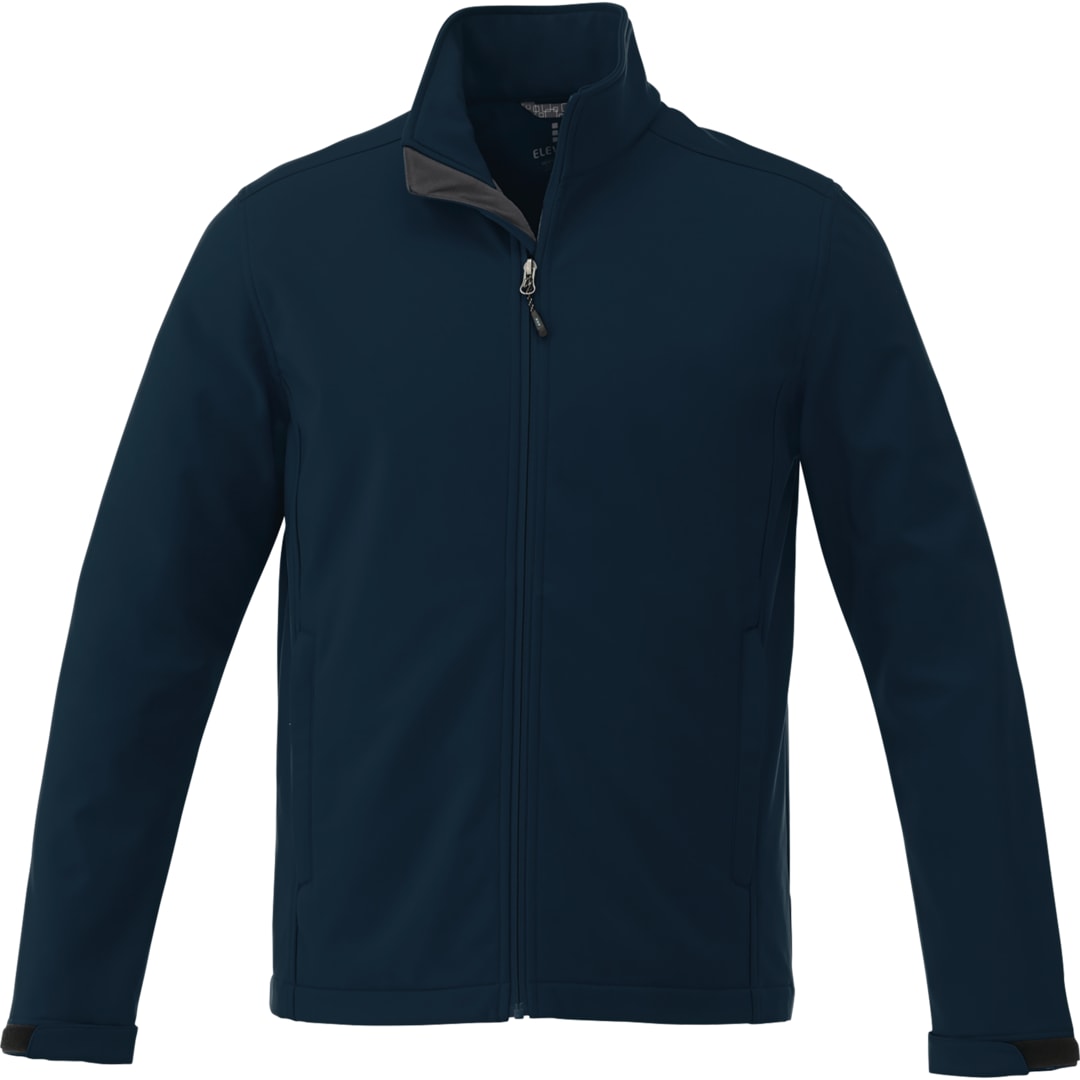 Front View of Blue Men’s  MAXSON Softshell Jacket Tall  - L