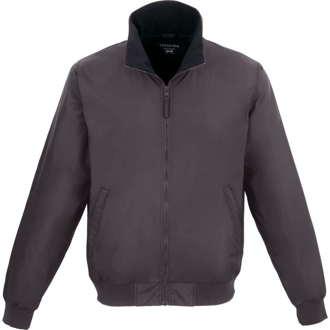 Front View of Grey BELFORD Eco Fleece Lined Jacket - Gender Neutral  - XS