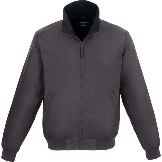 Front View of Grey BELFORD Eco Fleece Lined Jacket - Gender Neutral  - XS