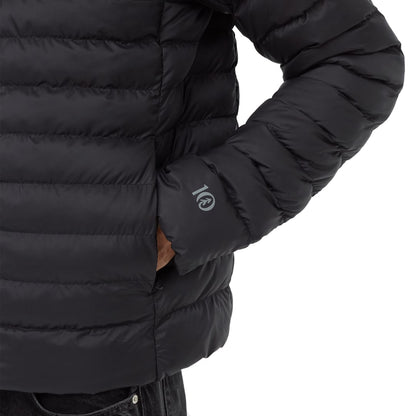Front View of Black tentree Cloud Shell Packable Puffer - Men's  - S