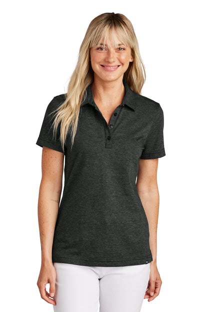 Front View of BlkHthr TravisMathew Women's Sunnyvale Polo TM1LD005  - S