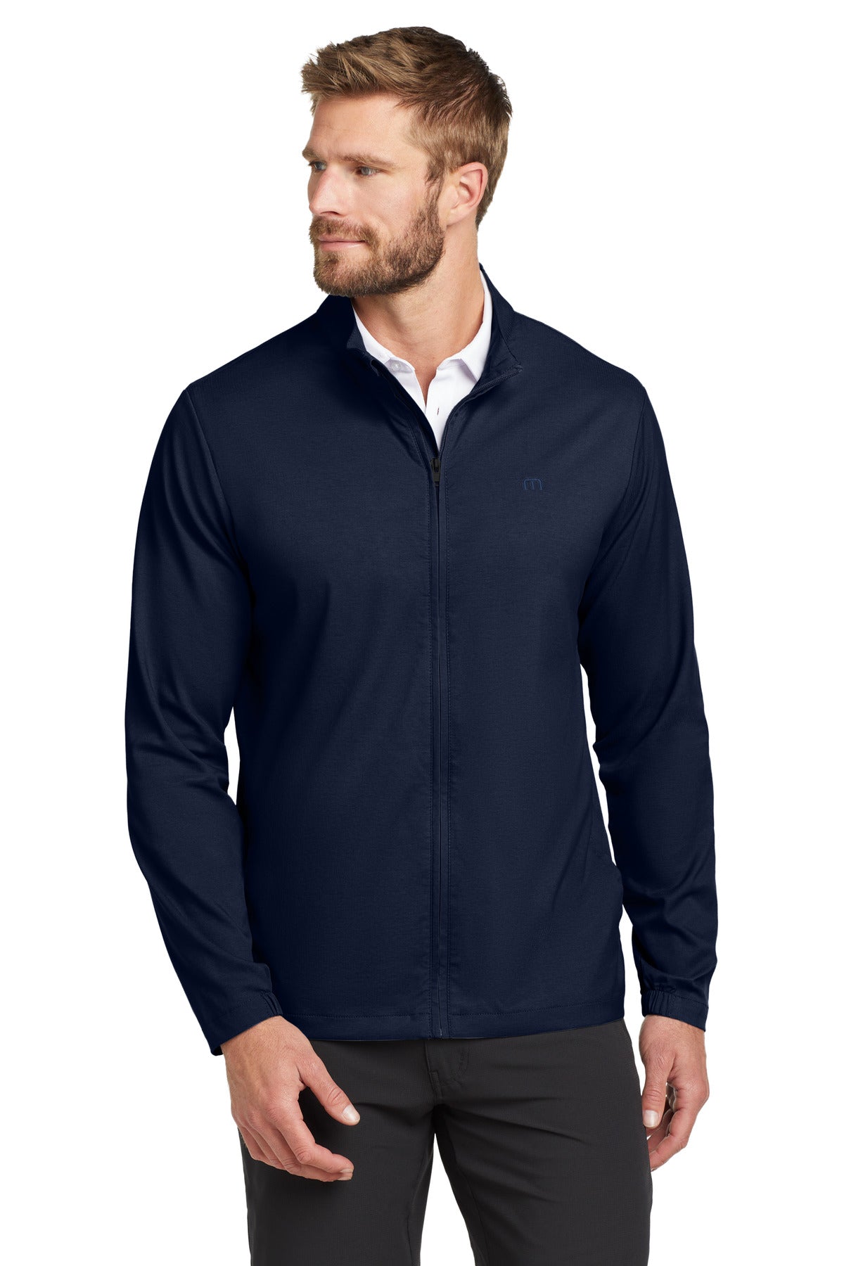 SanMar TM1MU422_vintageindigoblack_model_front.jpg