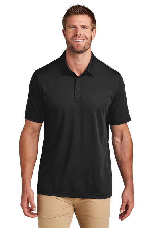 Front View of Black TravisMathew Bayfront Solid Polo TM1MY399  - S