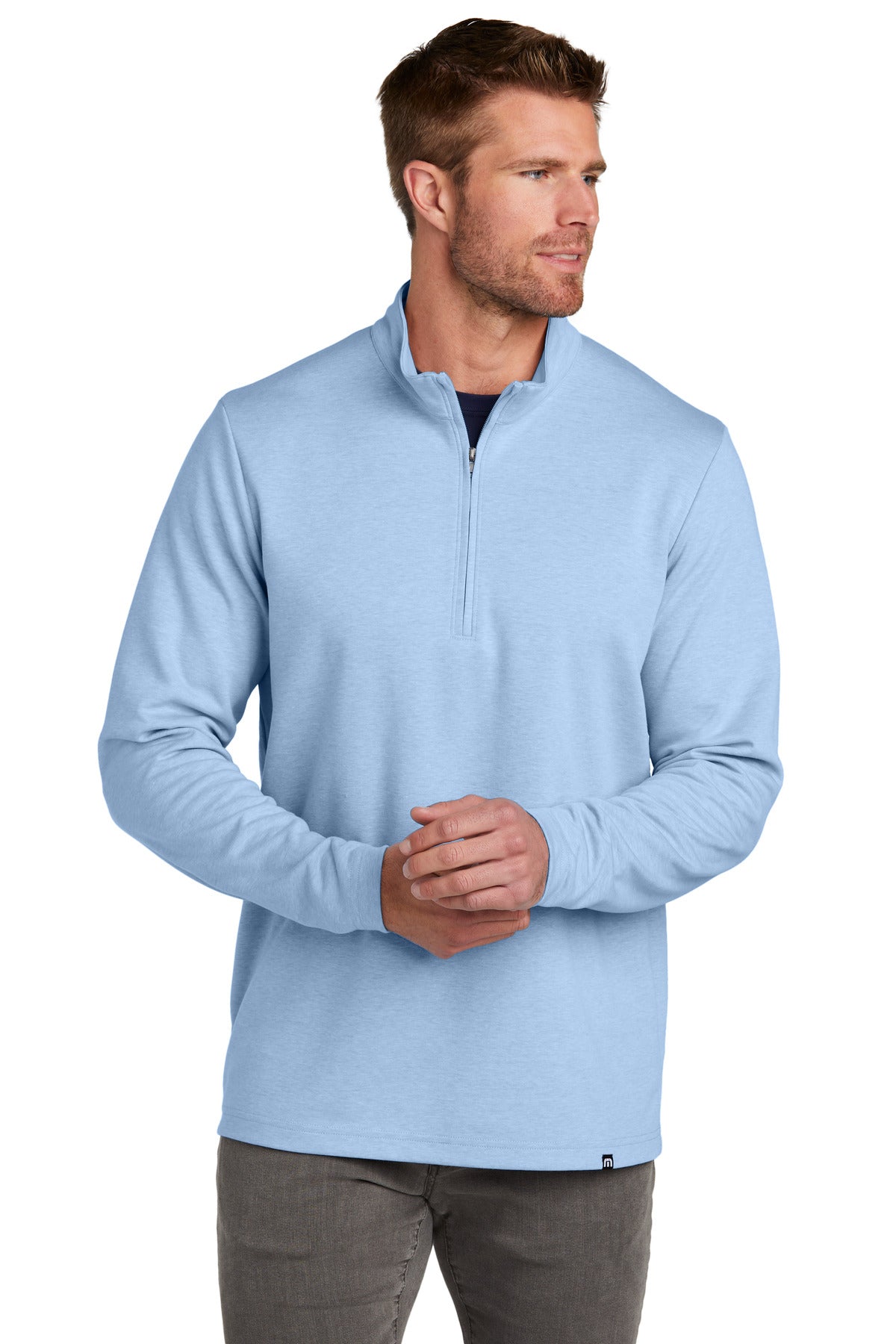 SanMar TM1MZ339_lightblueheather_model_front.jpg