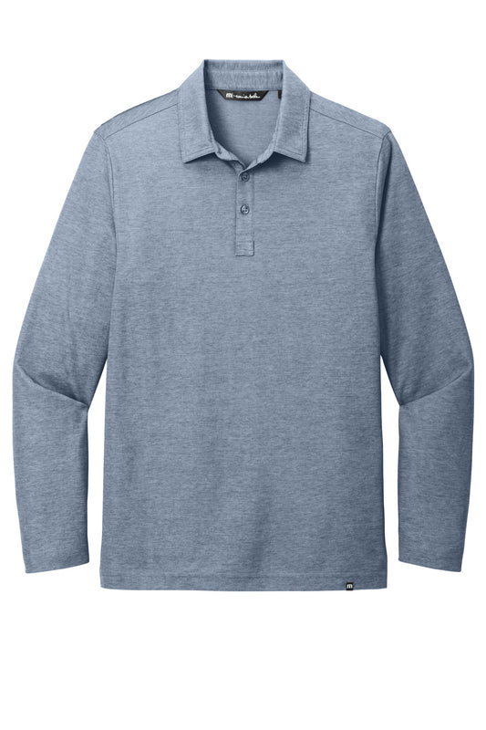 TravisMathew Oceanside Heather Long Sleeve Polo TM1MZ343