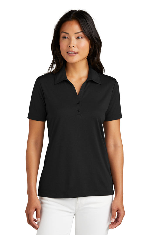 Front View of Black TravisMathew Women's Coto Performance Polo TM1WX002  - S