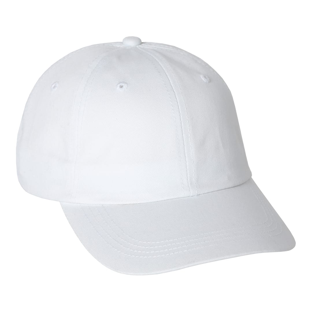 White Unisex Apex Chino Twill Ballcap