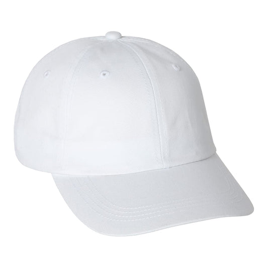 White Unisex Apex Chino Twill Ballcap