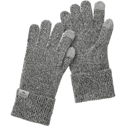 Front View of Grey Unisex REDCLIFF Roots73 Knit Texting Gloves  - S/M