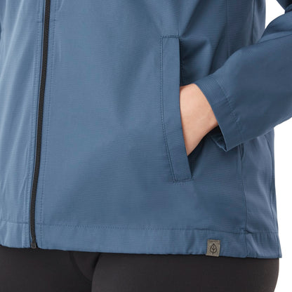 Front View of Blue MORGAN Eco Jacket - Women's  - XS