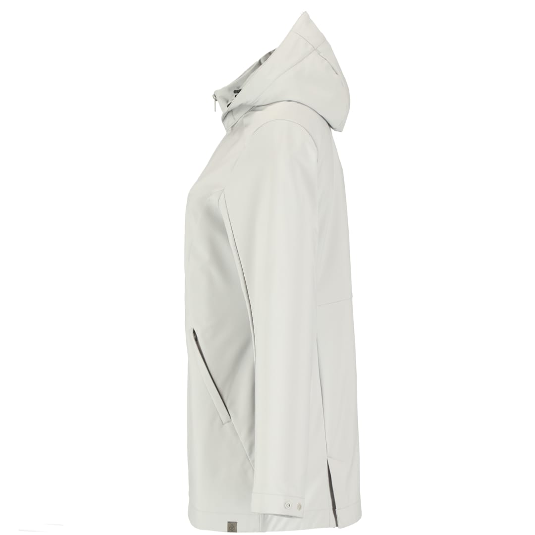 Front View of Grey MANZANO Eco Softshell Jacket - Women's  - XS