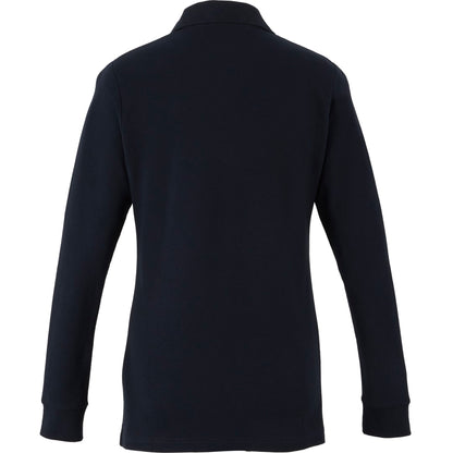 PALO Long Sleeve 100% Cotton Pique Polo - Women's
