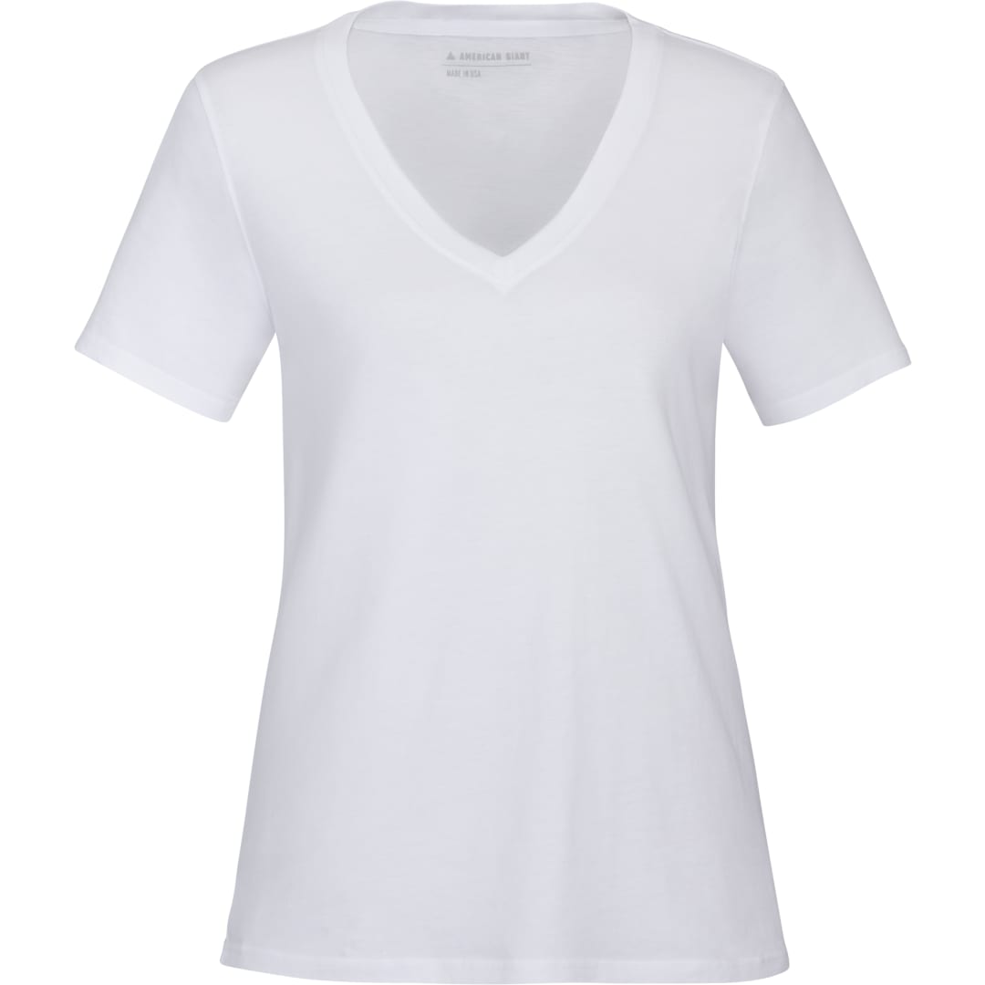 Black American Giant Classic Cotton V-Neck T - Women's  - XS