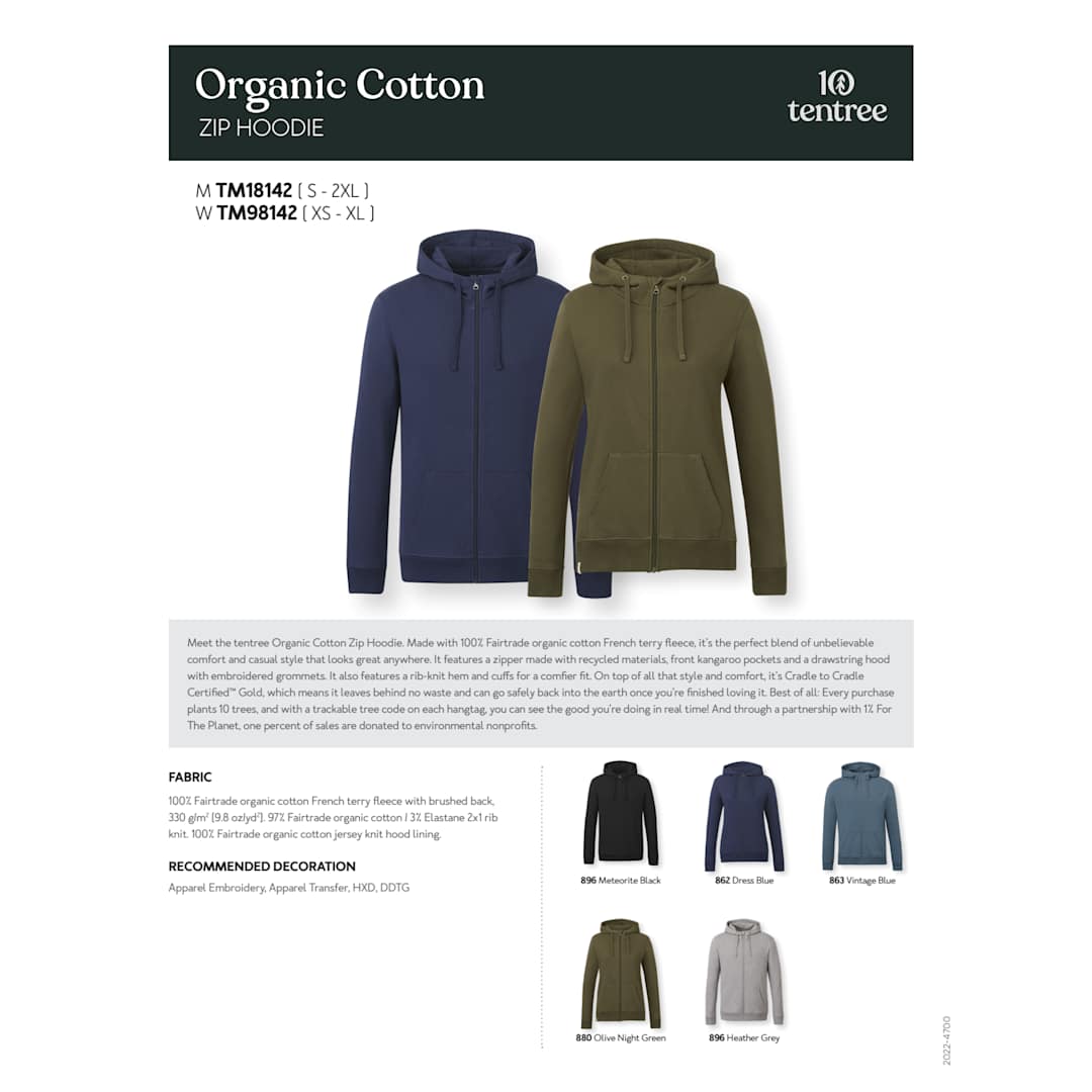 tentree Organic Cotton Zip Hoodie - Women's