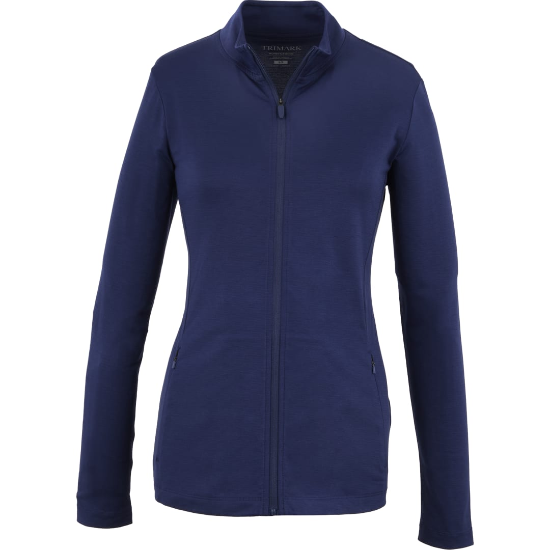 Front View of Blue IZU EVERYTHING PERFORMANCE Eco Full Zip - Women's  - XS