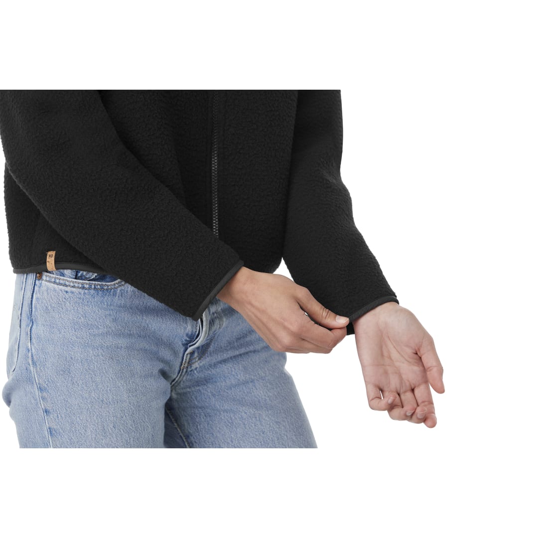 Front View of Black tentree EcoLoft Zip Jacket - Women's  - XS