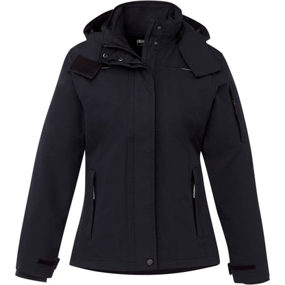 Front View of Blue Womens DUTRA 3-in-1 Jacket  - XS
