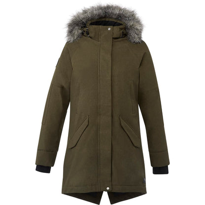 Front View of Green Women's BRIDGEWATER Roots73 Insulated Jacket  - XS