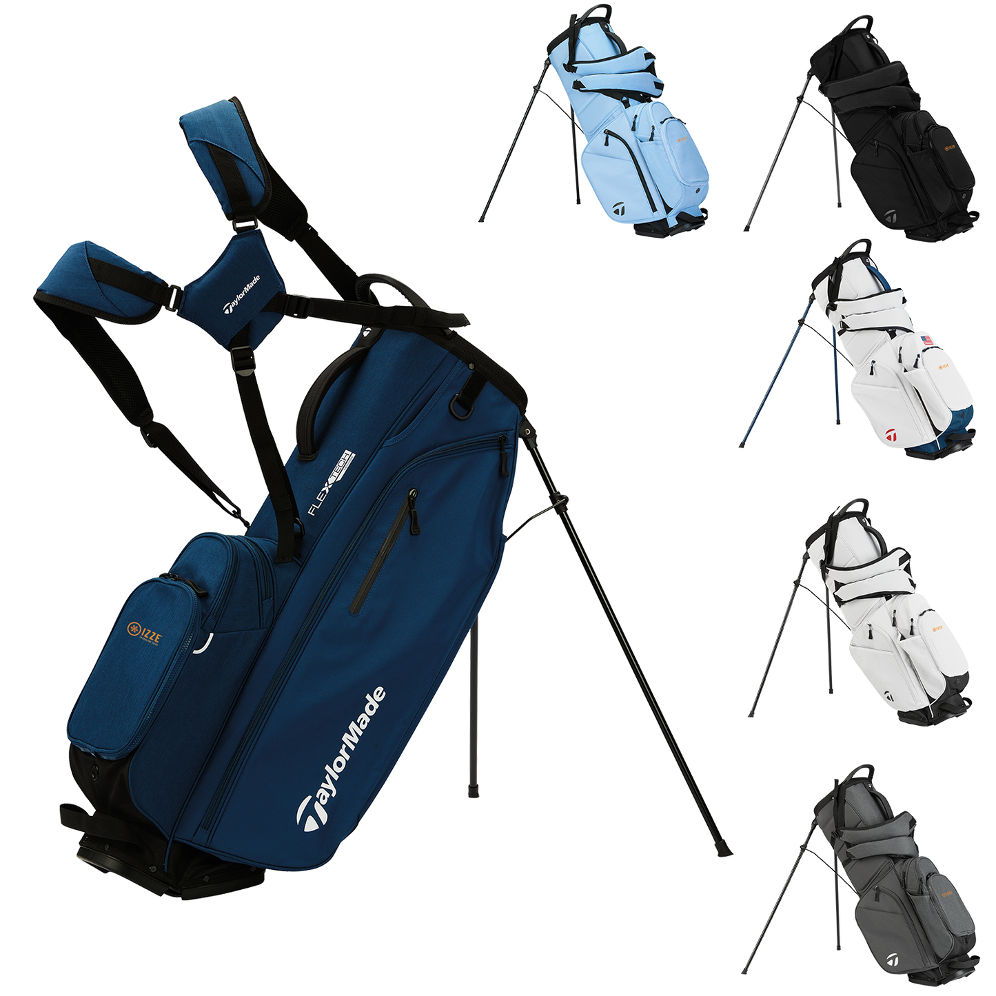 Black TaylorMade Flextech Crossover Golf Bag