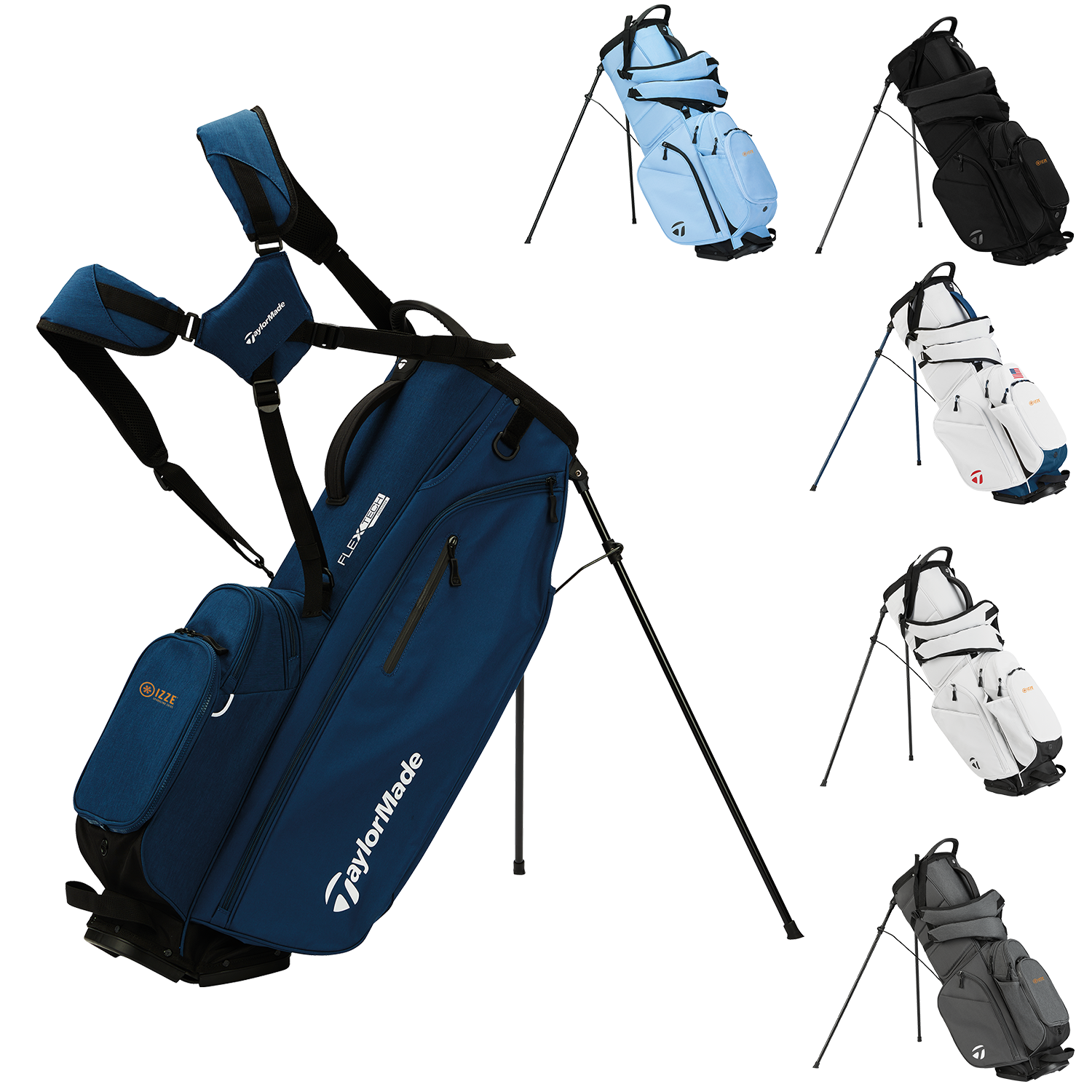 Black TaylorMade Flextech Crossover Golf Bag