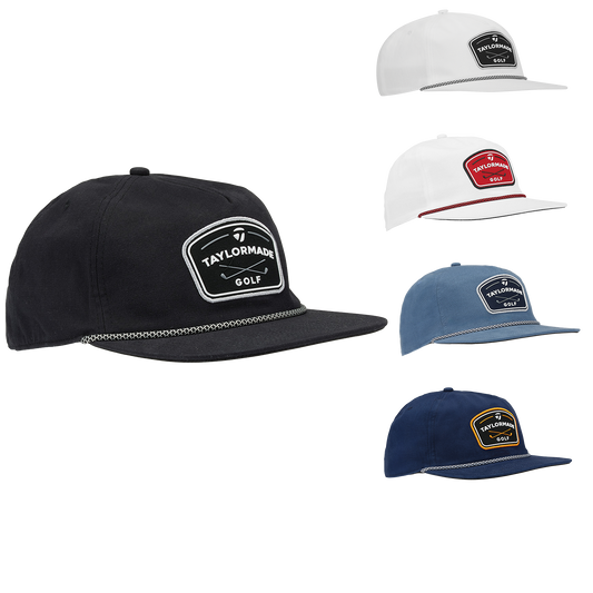 Black TaylorMade Lifestyle Rope Golf Cap
