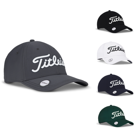 Black White Titleist Players Ball Marker Cap