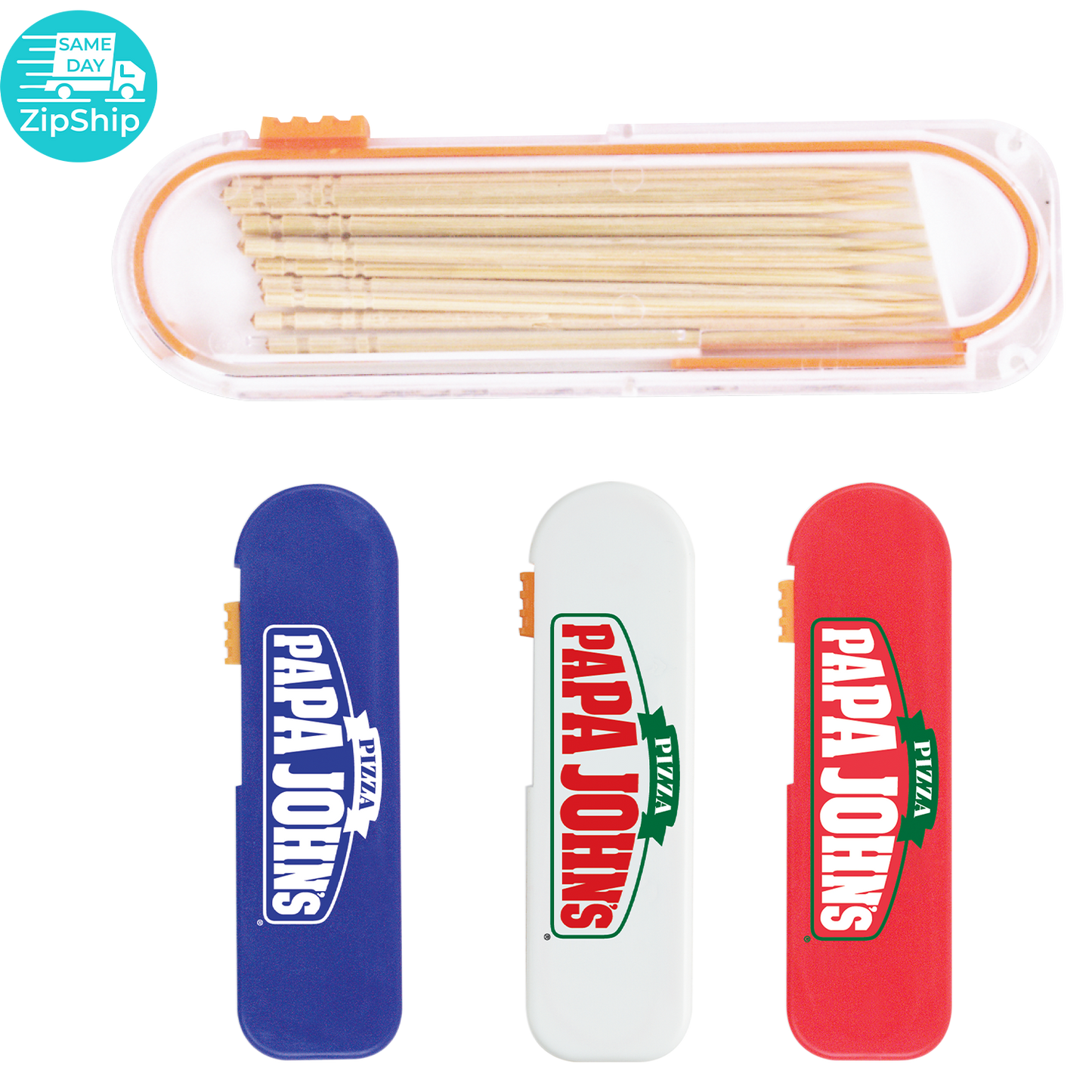 Blue Toothpick Dispenser