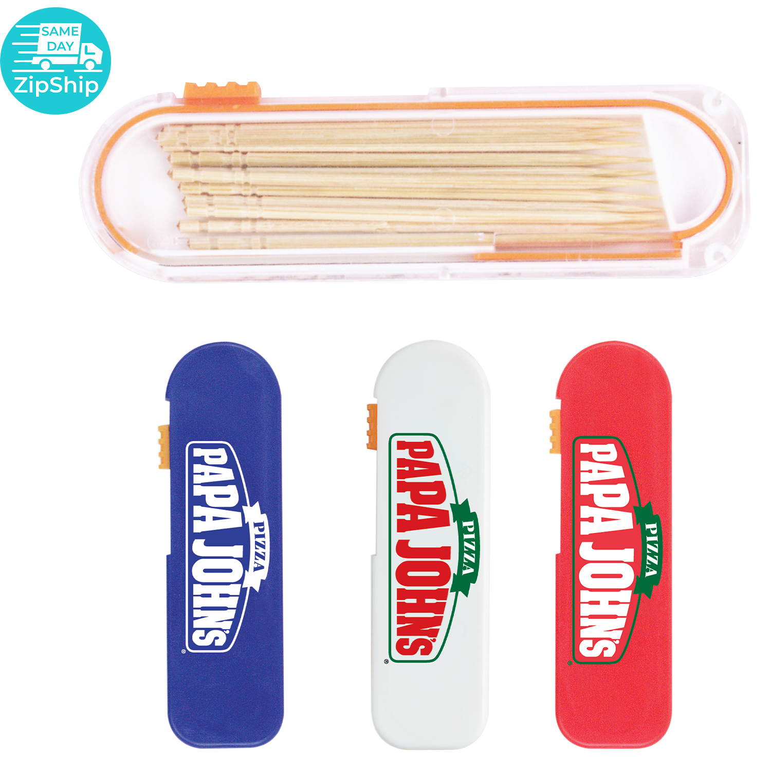 Blue Toothpick Dispenser