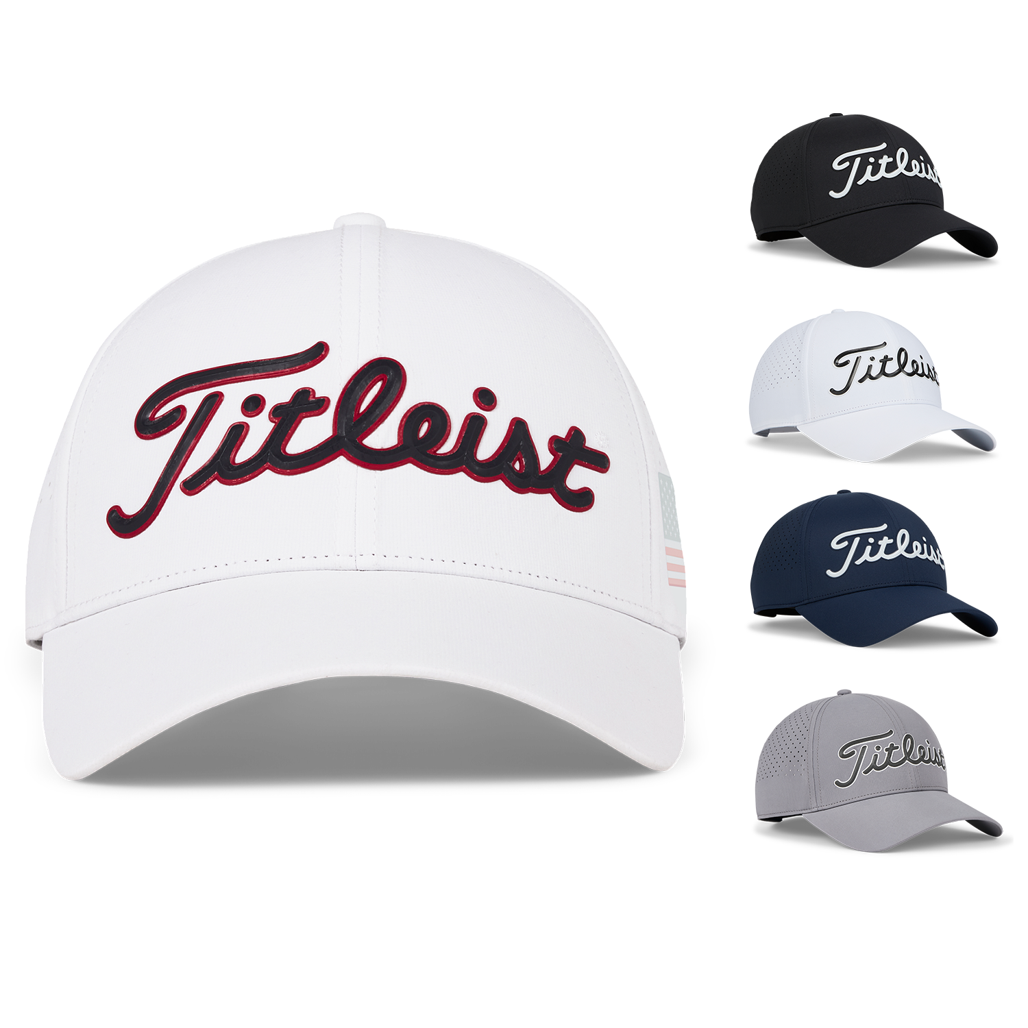 Black Black Titleist Players Tech Cap