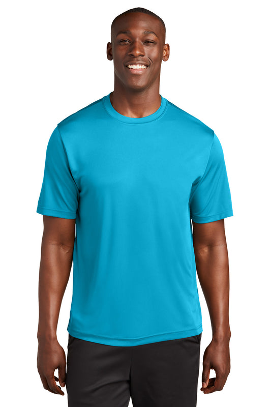 Front View of Atomic Blue Sport-Tek Tall PosiCharge Competitor Tee. TST350  - XLT
