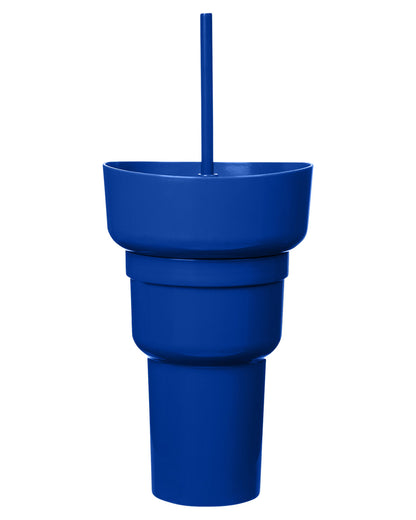 1L Recycled PP Stadium Tumbler with Snack Bowl