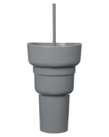 1L Recycled PP Stadium Tumbler with Snack Bowl