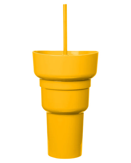 1L Recycled PP Stadium Tumbler with Snack Bowl
