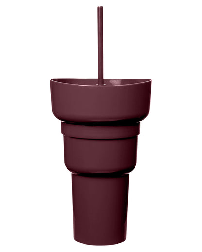1L Recycled PP Stadium Tumbler with Snack Bowl