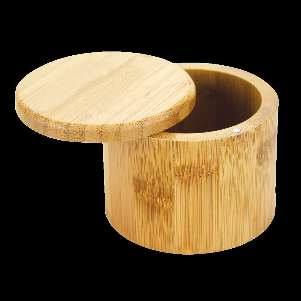 6 oz Round Salt Bamboo Box