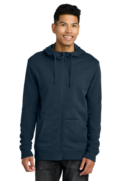 Front View of DressBlue LIMITED EDITION tentree Organic Cotton Fleece Full-Zip Hoodie TTCM4367  - M
