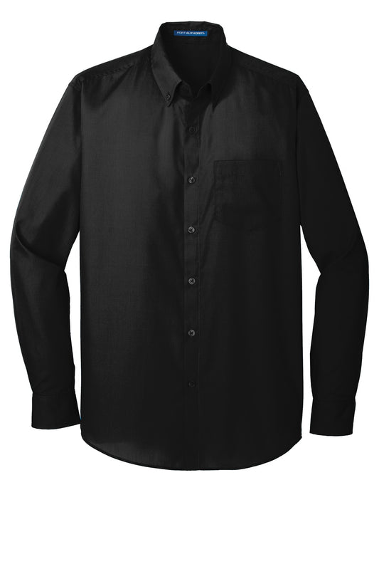 Port Authority Tall Long Sleeve Carefree Poplin Shirt. TW100