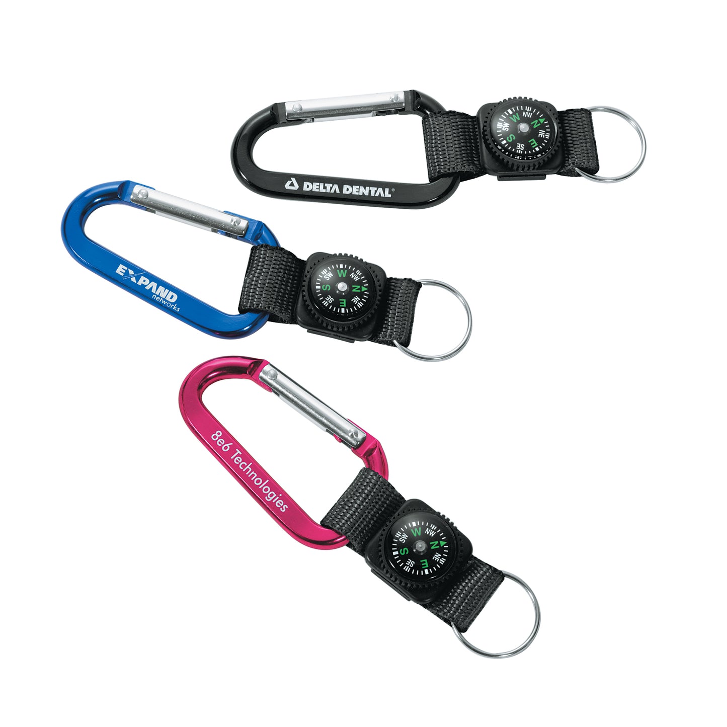 Busbee Carabiner with Compass
