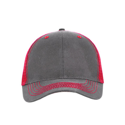 Color Accent Mesh Snapback Cap