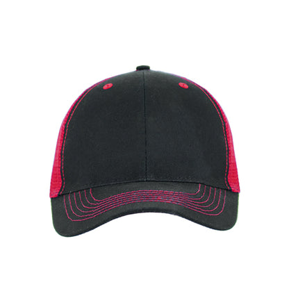 Color Accent Mesh Snapback Cap