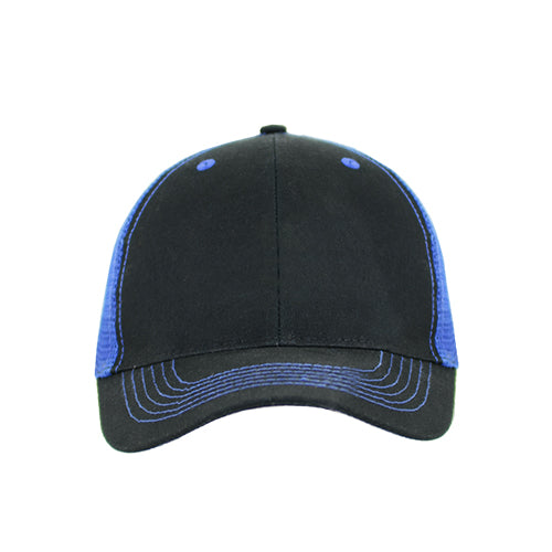 Color Accent Mesh Snapback Cap