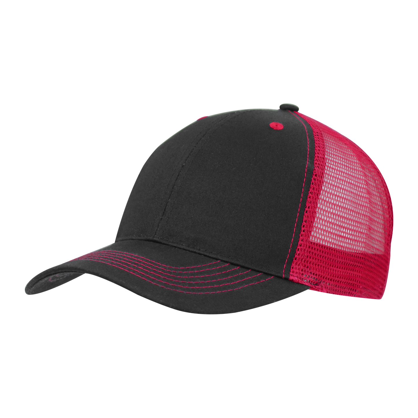 Color Accent Mesh Snapback Cap