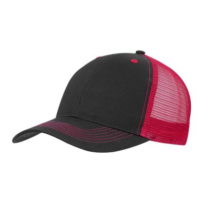 Color Accent Mesh Snapback Cap