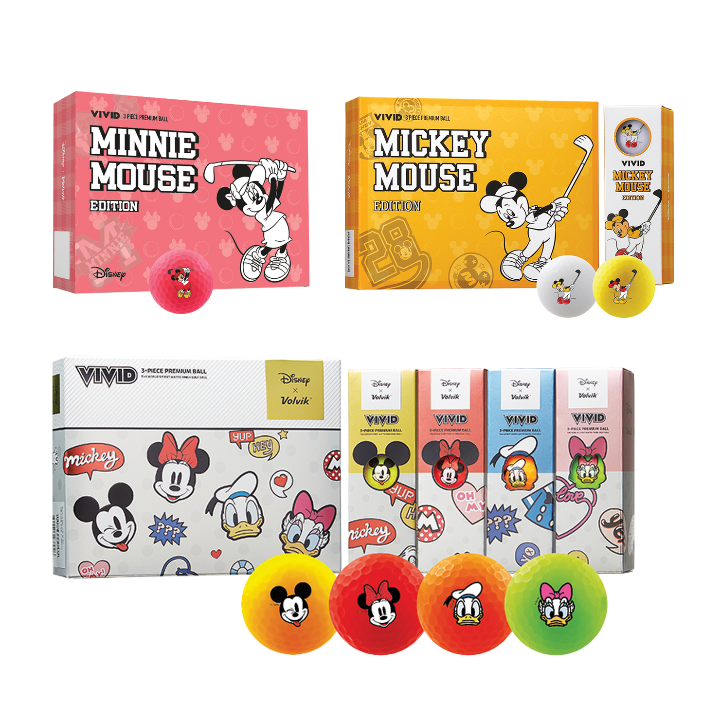 Assorted Volvik Vivid Disney Dozen