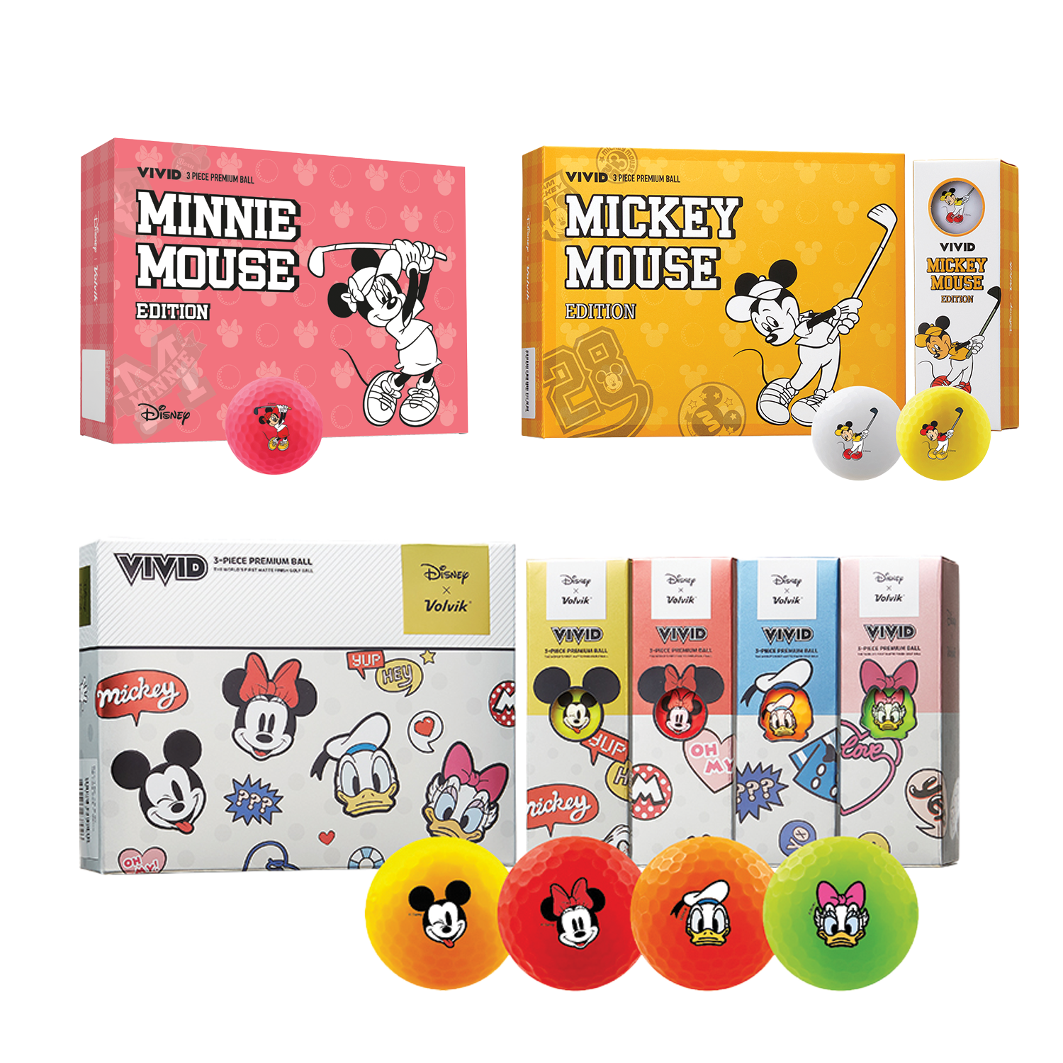 Assorted Volvik Vivid Disney Dozen