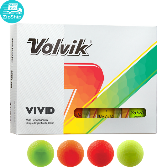 Green Volvik Vivid Golf Ball
