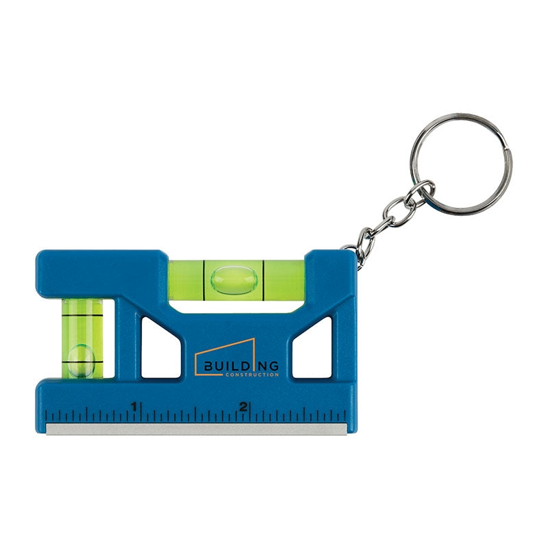 Hank 3" Level / Ruler Keyring