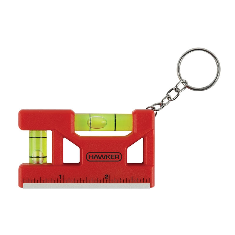 Hank 3" Level / Ruler Keyring