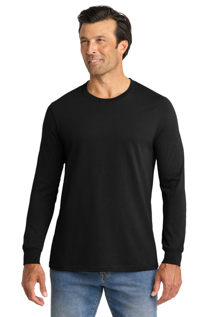 SanMar VL100LS_deepblack_model_front.jpg