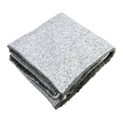 Sherpa-Backed Heathered Blanket